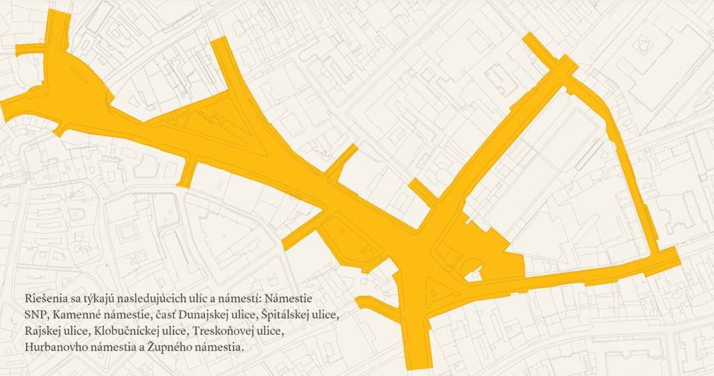 Mapa riešeného územia